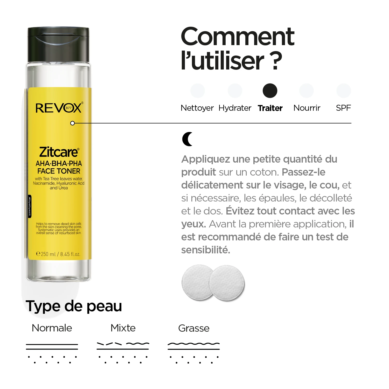 ZITCARE AHA.BHA.PHA. ACTIVE FACE TONER, 250ml – Image 6