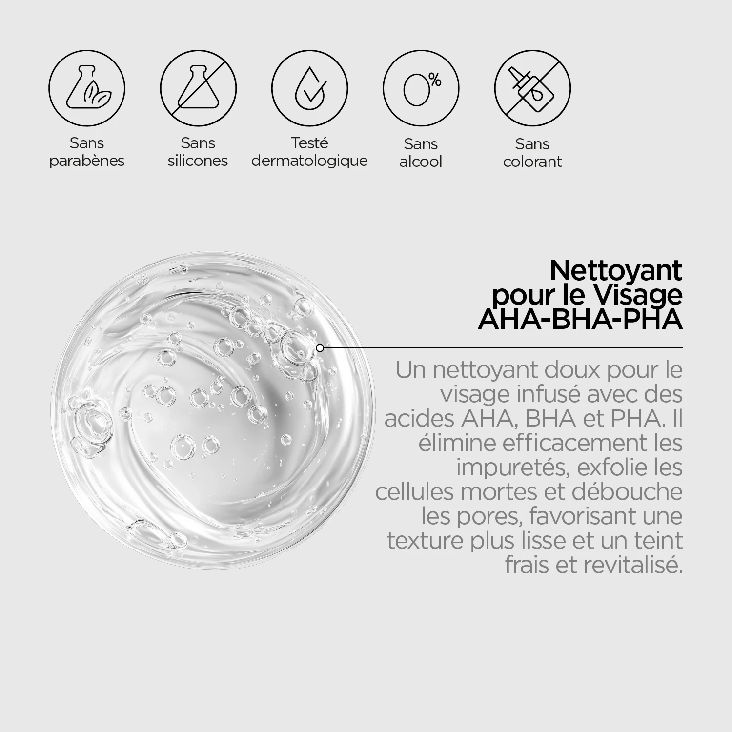 ZITCARE AHA.BHA.PHA. FACE WASH, 250ml – Image 4